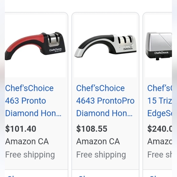 KNIFE SHARPENER (GIFT?) UNOPENED SEALED-CHEFS CHOICE PRONTO about $80 VALUE - Picture 7 of 7